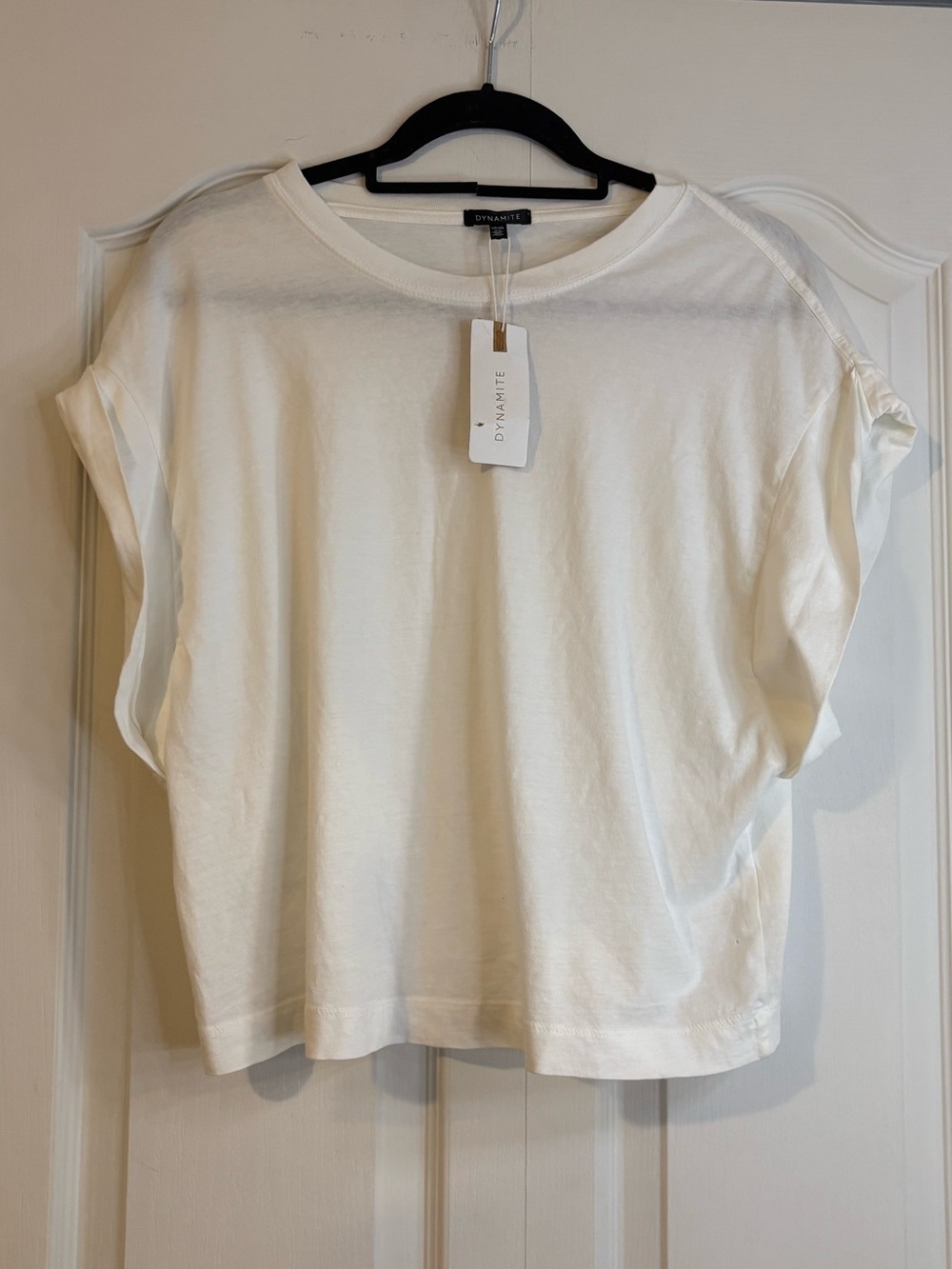 NWT Dynamite White Oversized Tee